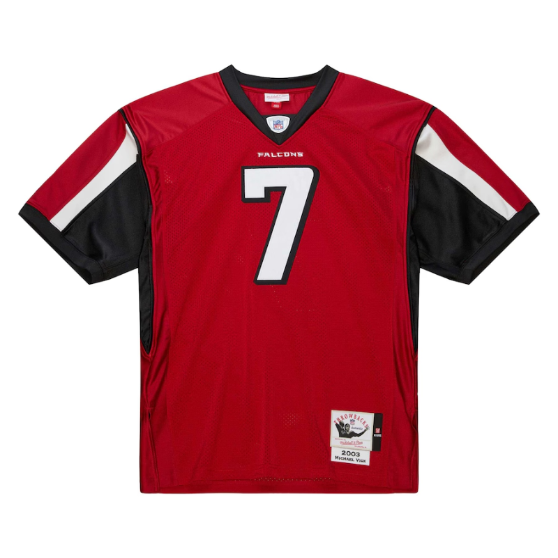 Michael Vick Atlanta Falcons 2003 Mitchell & Ness Authentic Throwback Retired Player Jersey - Red