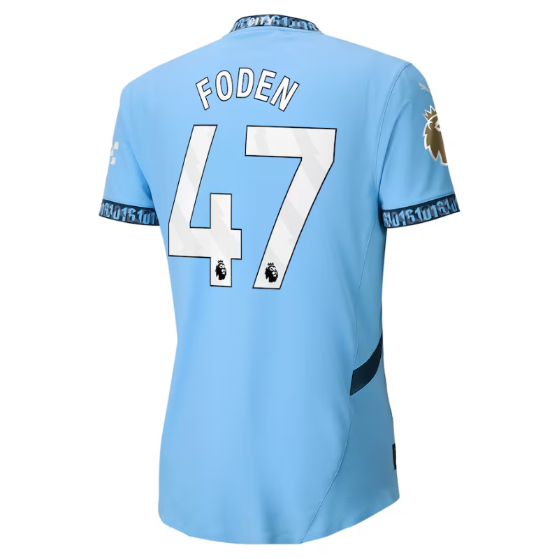 Phil Foden Manchester City Puma 2024/25 Home Authentic Player Jersey - Light Blue